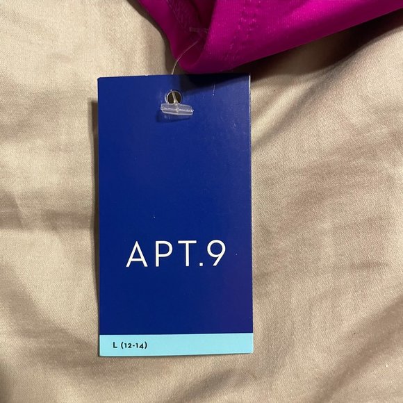 NWT Apt. 9 Magenta Bikini Top size Large *188 - Picture 5 of 5